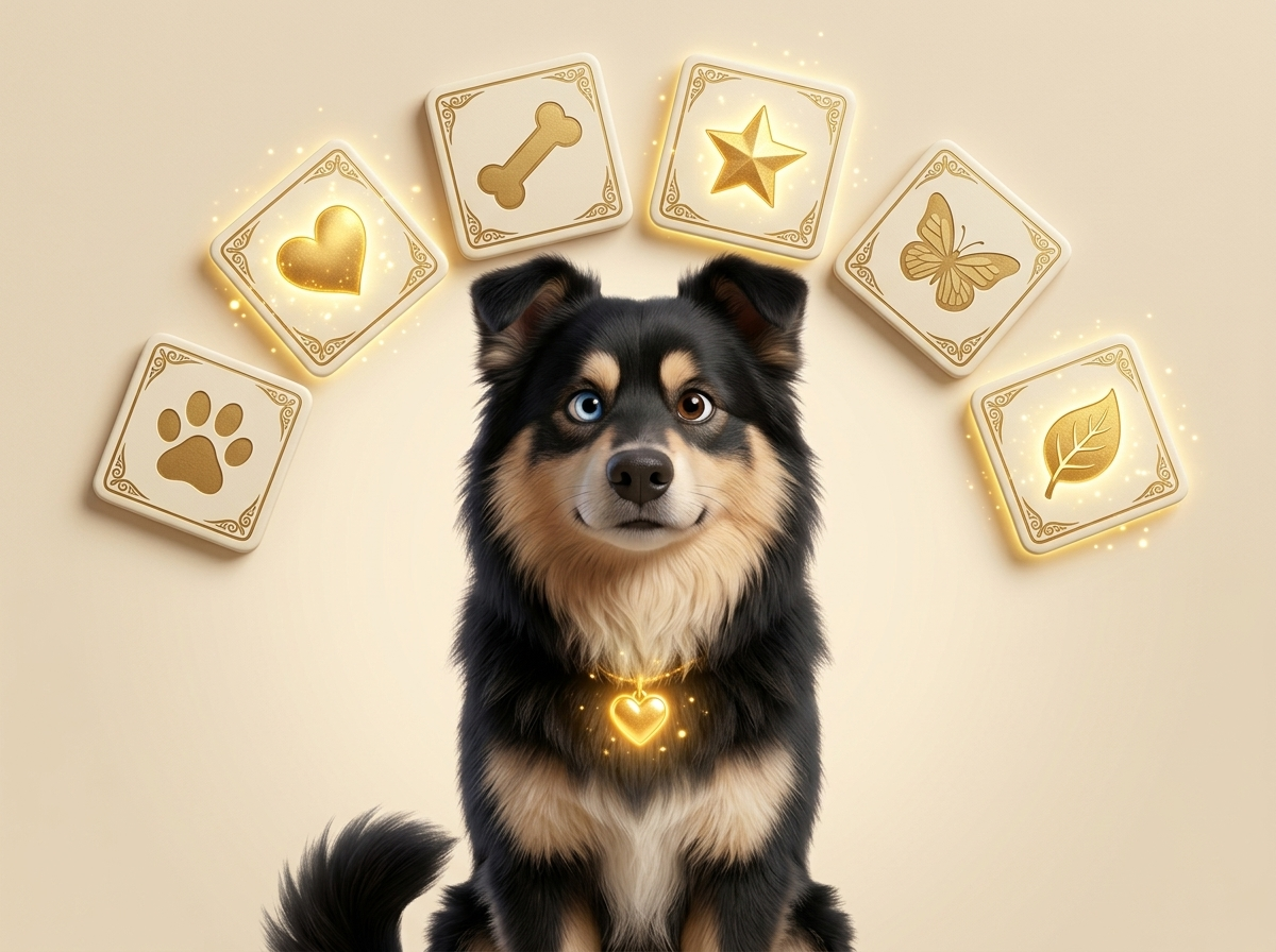 Watson with glowing symbol tiles